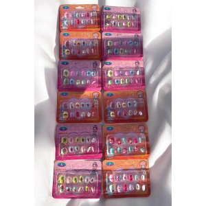 12li Karışık Figürlü Çocuk Tırnak Set