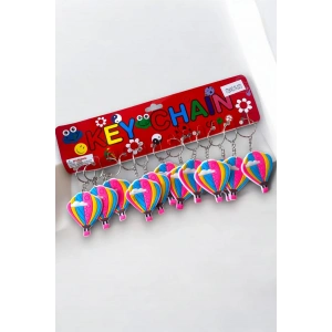 12li Karışık Renk Balon Figürlü Anahtarlık Set