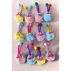 12li Karışık Renk Canavar Figürlü Yan Toka Set