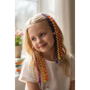 12li Karışık Renk Çiçek Figürlü Çocuk Toka Set