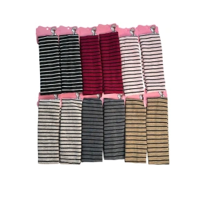 12li Karışık Renk Çizgi Detaylı Saç Bandı