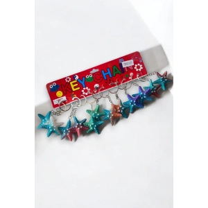 12li Karışık Renk Deniz Yıldızı Figürlü Anahtarlık Set