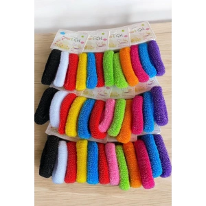 12li Karışık Renk Havlu Toka Set