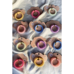 12li  Karışık Renk Helezon Toka Set