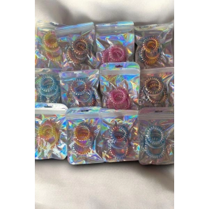 12li Karışık Renk Helezon Toka Set