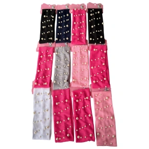 12li Karışık Renk İncili Saç Bandı