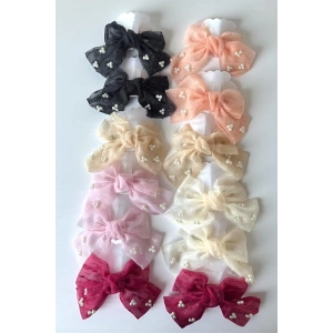 12li Karışık Renk Kurdele Figürlü Otomat Toka Set