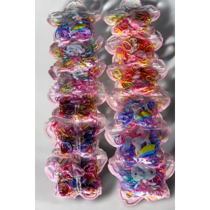 12li Karışık Renk Lastik Toka Set