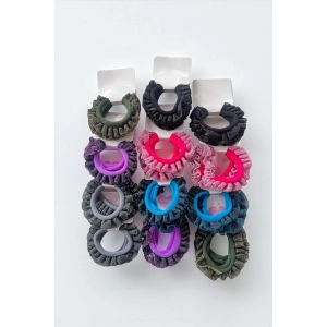 12li Karışık Renk Lastik Toka Set