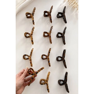 12li  Karışık Renk Mandal Toka Set