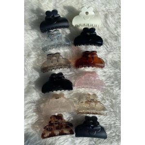 12li Karışık Renk Mandal Toka Set