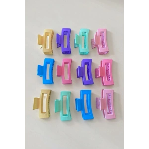 12li Karışık Renk Mandal Toka Set