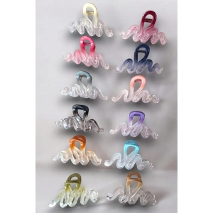 12li Karışık Renk Mandal Toka Set