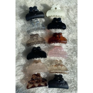 12li Karışık Renk Mandal Toka Set