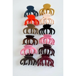 12li Karışık Renk Mandal Toka Set