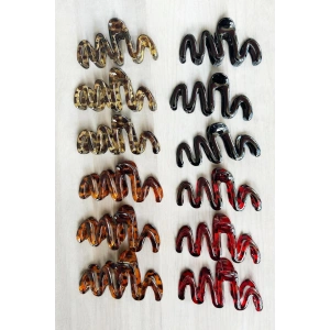 12li Karışık Renk Mandal Toka Set