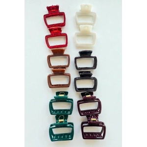 12li Karışık Renk Mandal Toka Set