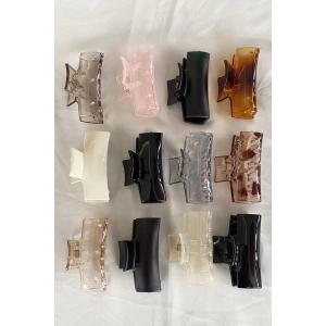 12li Karışık Renk Mandal Toka Set