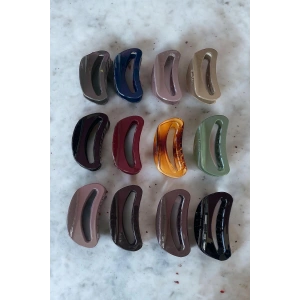 12li Karışık Renk Mandal Toka Set