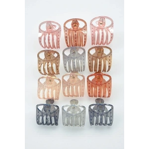 12li Karışık Renk Mandal Toka Set