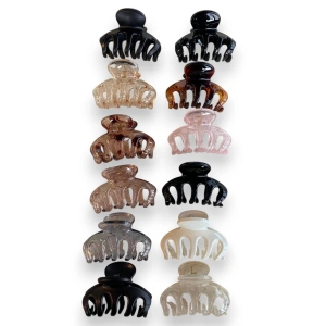 12li Karışık Renk Mandal Toka Set