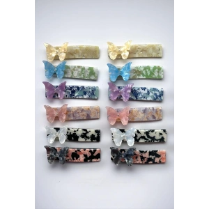 12li Karışık Renk Otomat Toka Set