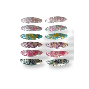 12li Karışık Renk Otomat Toka Set