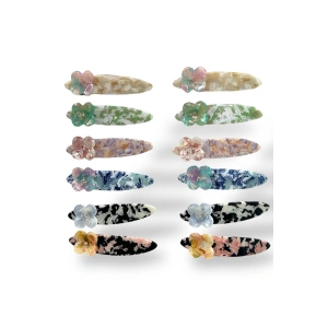 12li Karışık Renk Otomat Toka Set