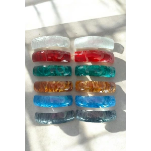 12li Karışık Renk Otomat Toka Set