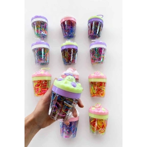 12li Karışık Renk Perma Lastik Toka Set