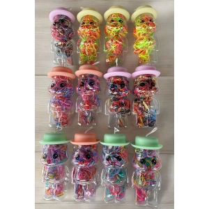 12li Karışık Renk Perma Lastik Toka Set