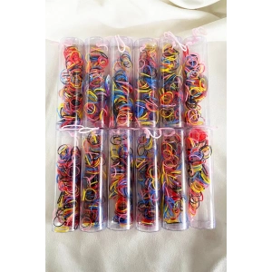 12li Karışık Renk Perma Lastik Toka Set