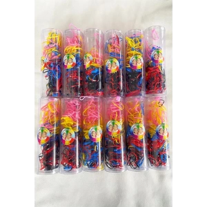 12li Karışık Renk Perma Lastik Toka Set