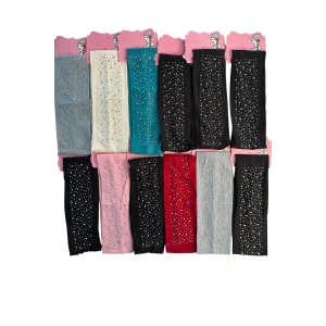 12li Karışık Renk Taş Detaylı Saç Bandı