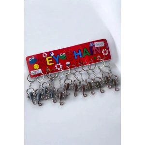 12li Karışık Renk Yengeç Figürlü Anahtarlık Set