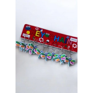 12li Karışık Renk Yusufçuk Figürlü Anahtarlık Set