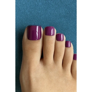 12li Mor Renk Takma Tırnak Set (Yapıştırıcılı)