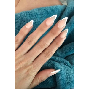 12li Şeffaf Renk French Takma Tırnak Set