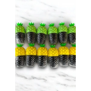 12li Siyah Renk Perma Lastik Toka