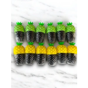 12li Siyah Renk Perma Lastik Toka