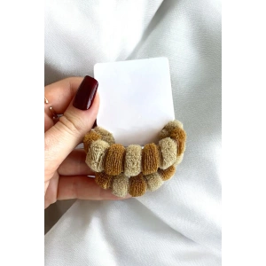 2li Açık Kahve Renk Havlu Toka