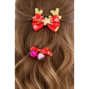 2li Kurdele Figürlü Zil Detaylı Yan Toka