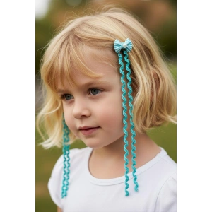 2li Yeşil Renk Kurdele Figürlü Çocuk Yan Toka