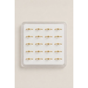20li Altın Renk Halka Piercing Set