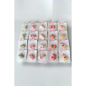 20li Karışık Renk Karışık Figürlü Lastik Toka Set