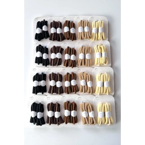 20li Karışık Renk Lastik Toka Set