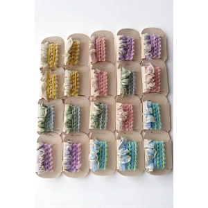 20li Karışık Renk Lastik Toka Set