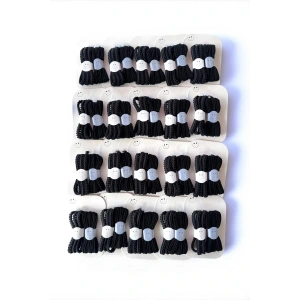 20li Siyah Renk Lastik Toka Set