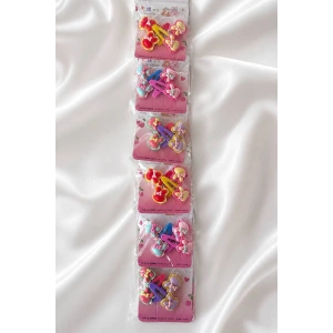 24lü Karışık Renk Yan Toka Set