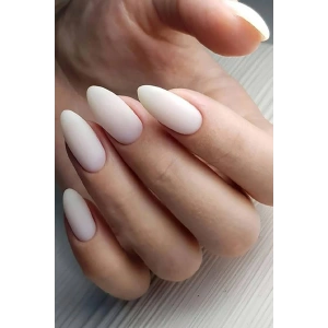 24lü Mat Beyaz Renk Takma Tırnak Seti